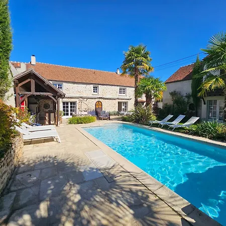 Familiale La Du Champ De L'eau Avec Sauna Jacuzzi Proche De Et Paris 别墅 克雷西拉沙佩勒